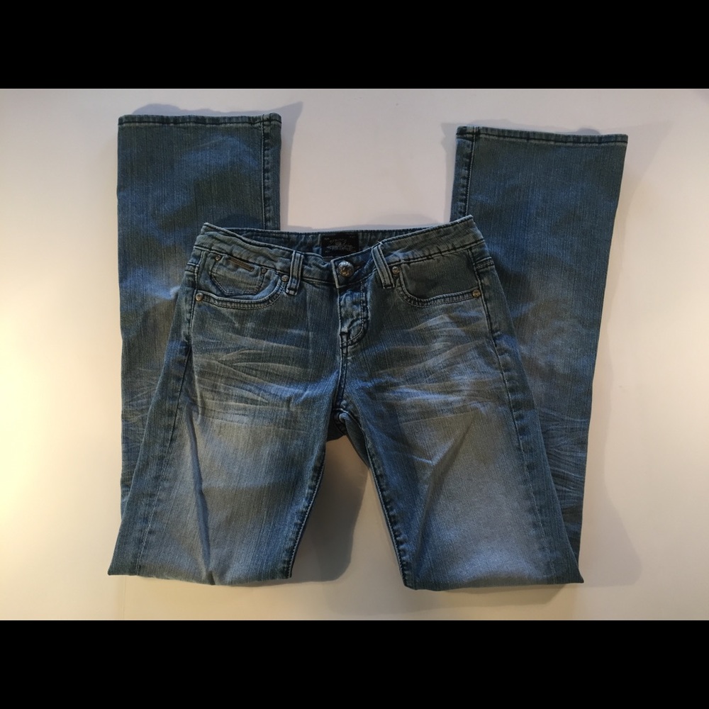 Blue Low Rise Bootcut Jeans boot cut Sz 4